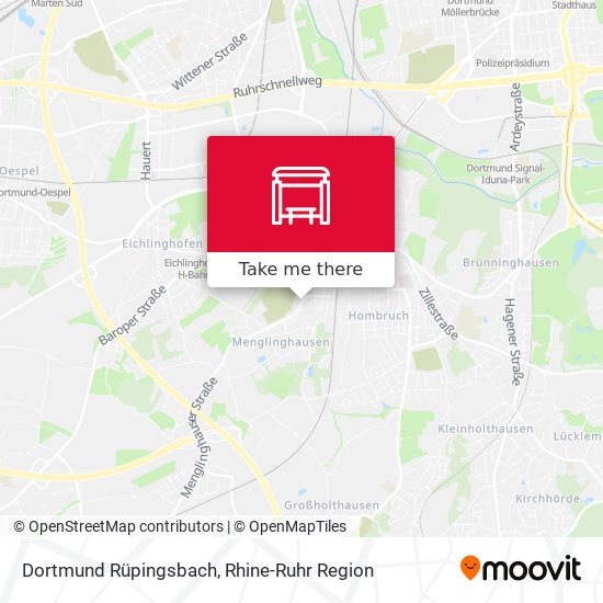 Dortmund Rüpingsbach map