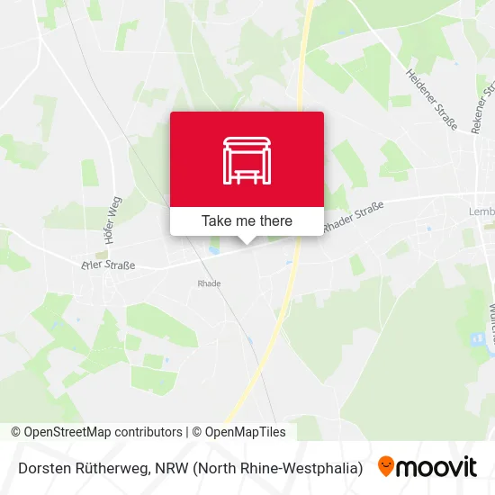 Dorsten Rütherweg map