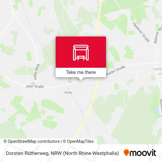 Dorsten Rütherweg map