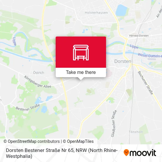 Карта Dorsten Bestener Straße Nr 65