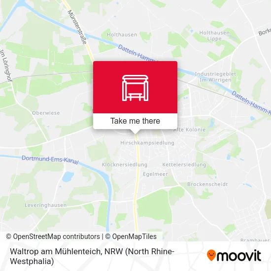 Карта Waltrop am Mühlenteich