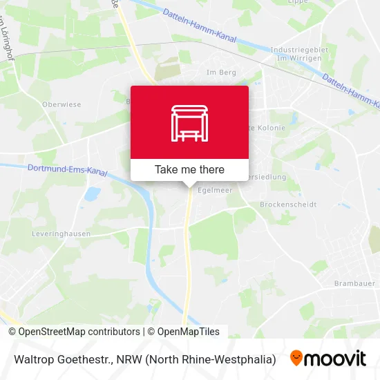 Карта Waltrop Goethestr.