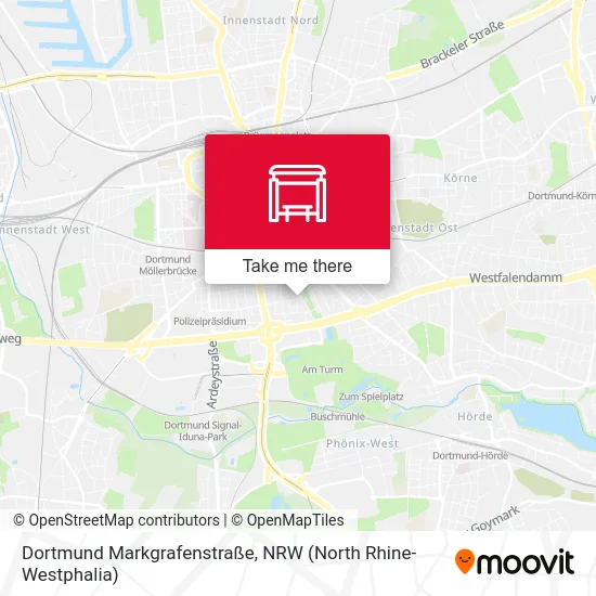 Карта Dortmund Markgrafenstraße
