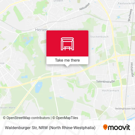 Карта Waldenburger Str