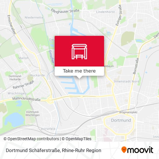 Dortmund Schäferstraße map