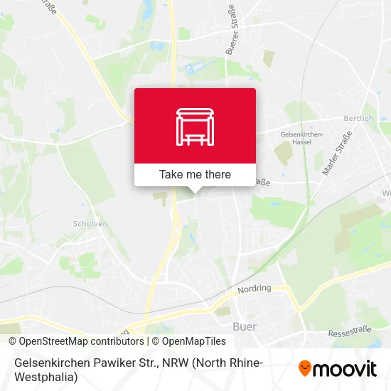Карта Gelsenkirchen Pawiker Str.