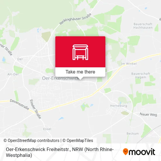 Карта Oer-Erkenschwick Freiheitstr.