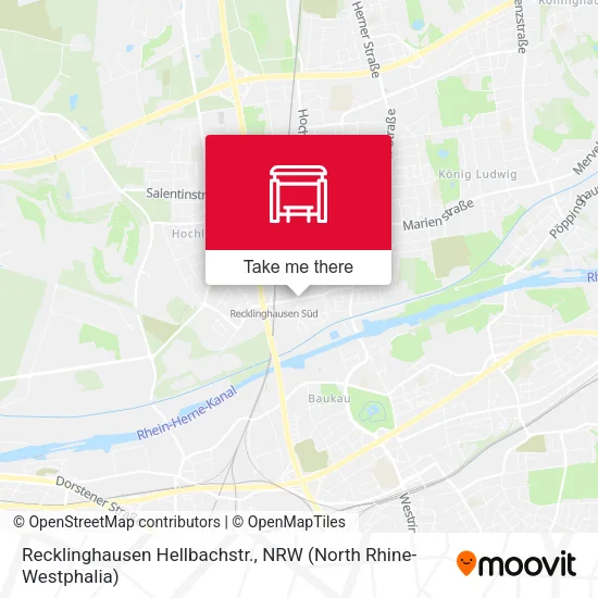 Карта Recklinghausen Hellbachstr.