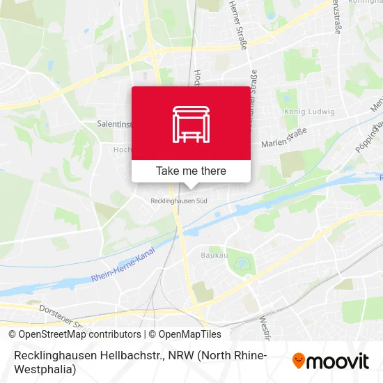 Карта Recklinghausen Hellbachstr.