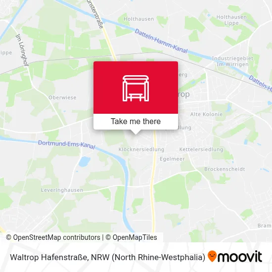 Waltrop Hafenstraße map