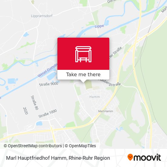 Marl Hauptfriedhof Hamm map