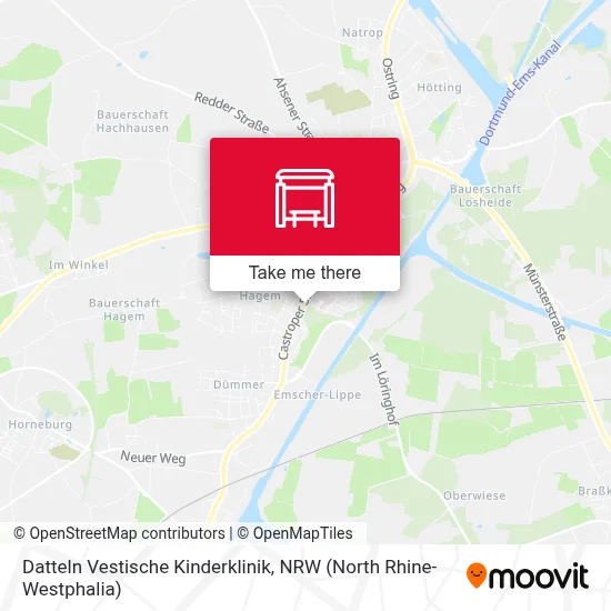 Datteln Vestische Kinderklinik map