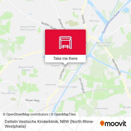 Карта Datteln Vestische Kinderklinik