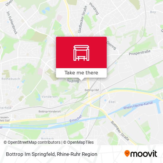 Bottrop Im Springfeld map