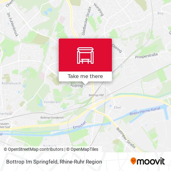Bottrop Im Springfeld map