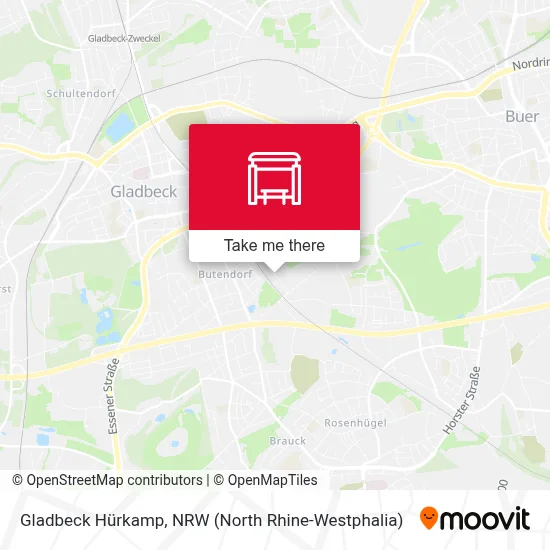 Gladbeck Hürkamp map