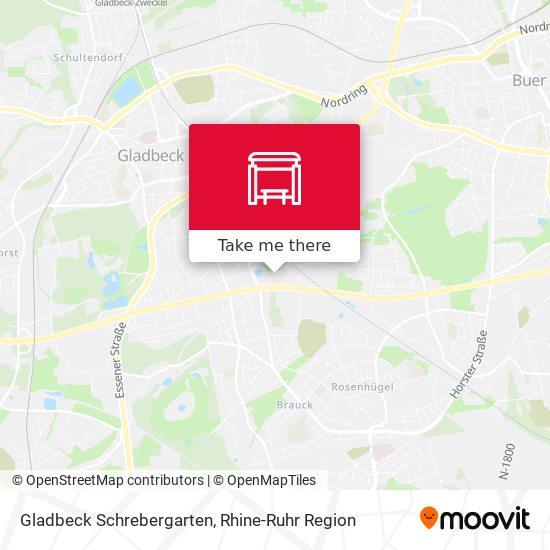 Gladbeck Schrebergarten map