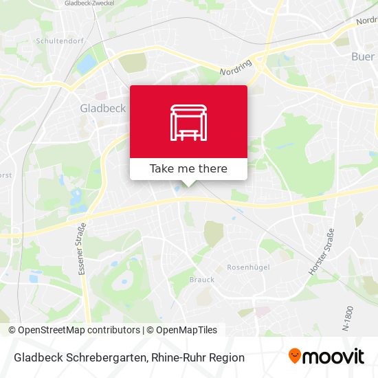 Gladbeck Schrebergarten map
