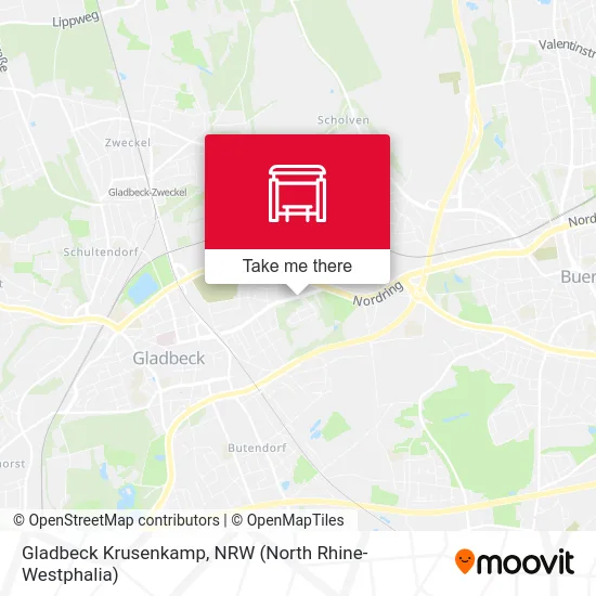 Gladbeck Krusenkamp map