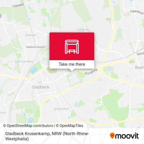 Gladbeck Krusenkamp map