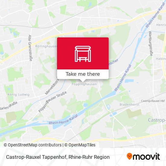 Castrop-Rauxel Tappenhof map