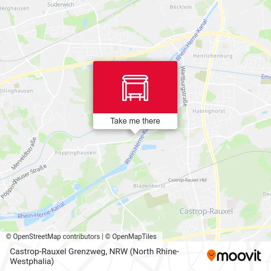 Castrop-Rauxel Grenzweg map