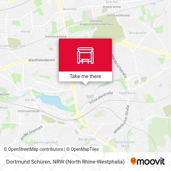 Dortmund Schüren map