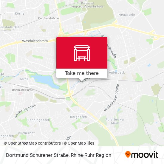 Dortmund Schürener Straße map