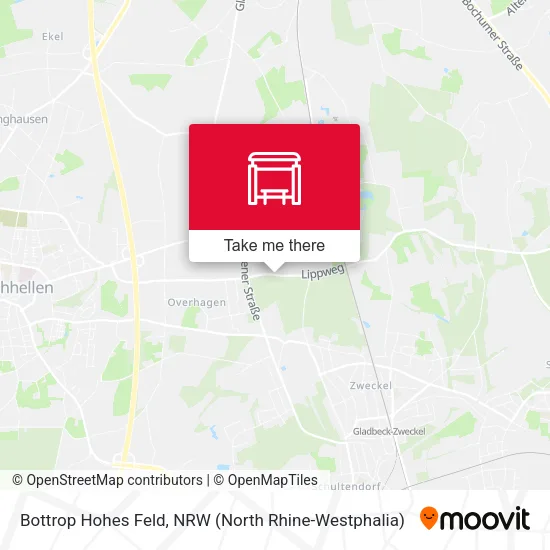 Карта Bottrop Hohes Feld