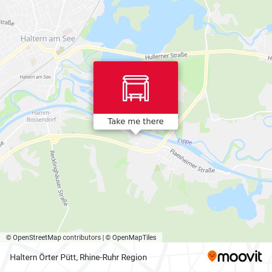 Haltern Örter Pütt map