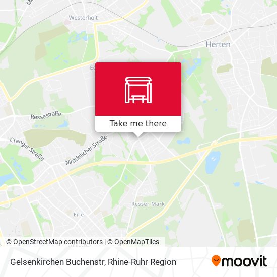 Gelsenkirchen Buchenstr map