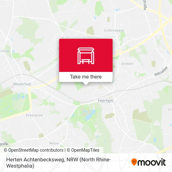Herten Achtenbecksweg map