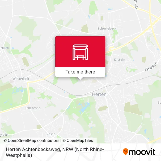 Herten Achtenbecksweg map