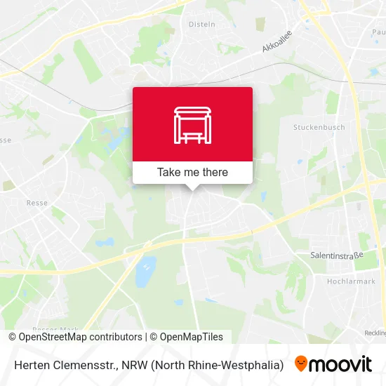 Карта Herten Clemensstr.