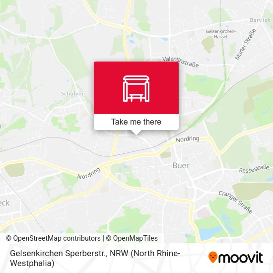 Карта Gelsenkirchen Sperberstr.