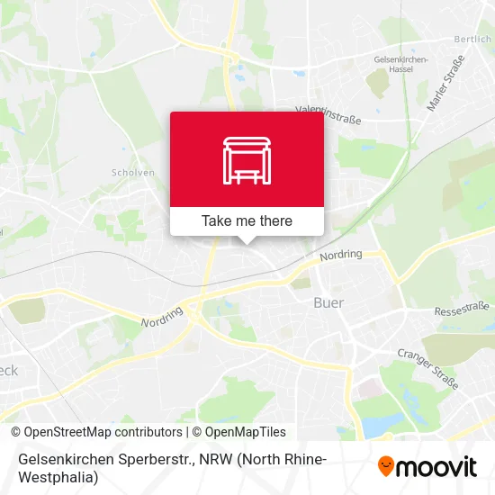 Карта Gelsenkirchen Sperberstr.