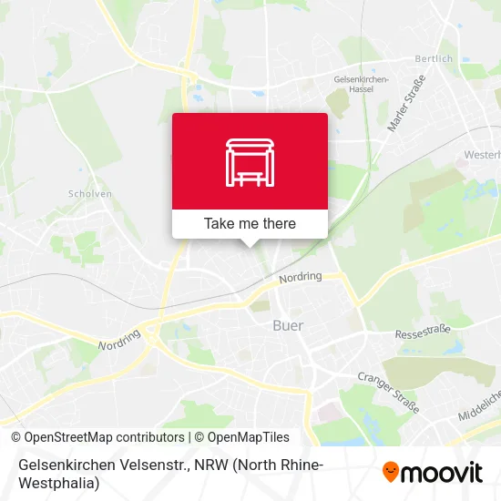 Карта Gelsenkirchen Velsenstr.