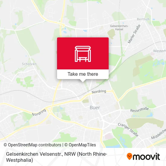 Карта Gelsenkirchen Velsenstr.