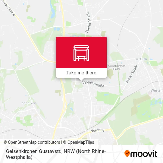 Карта Gelsenkirchen Gustavstr.
