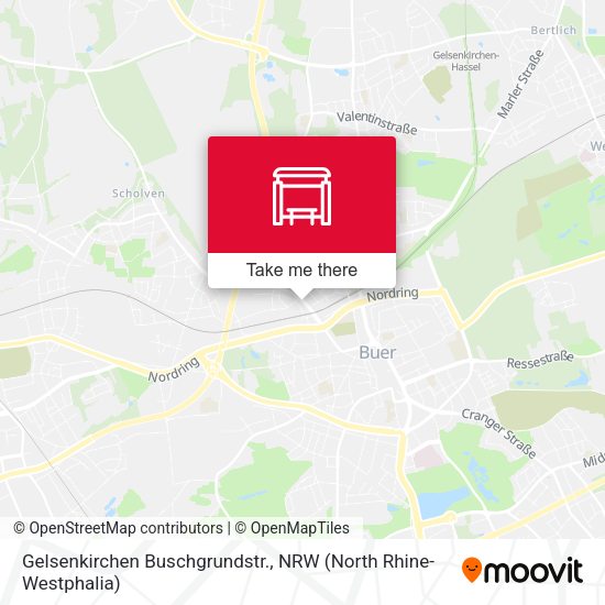 Карта Gelsenkirchen Buschgrundstr.