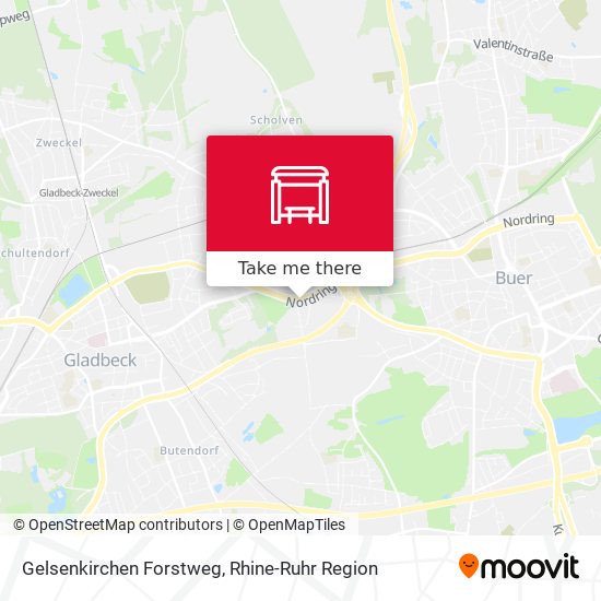 Gelsenkirchen Forstweg map