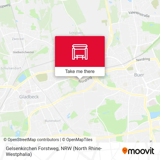 Gelsenkirchen Forstweg map