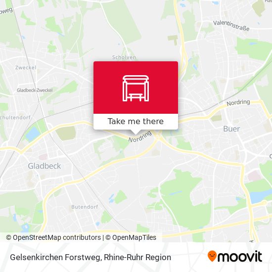 Gelsenkirchen Forstweg map