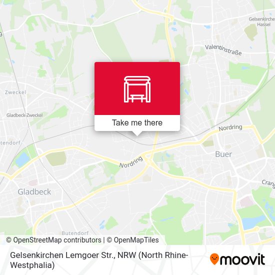 Карта Gelsenkirchen Lemgoer Str.
