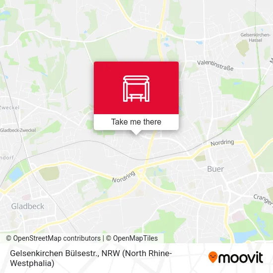 Карта Gelsenkirchen Bülsestr.
