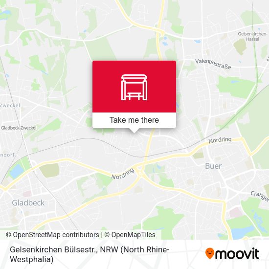 Карта Gelsenkirchen Bülsestr.