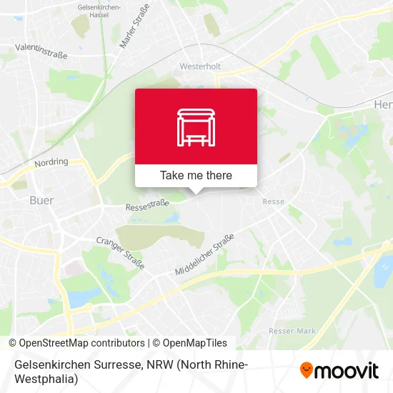 Карта Gelsenkirchen Surresse