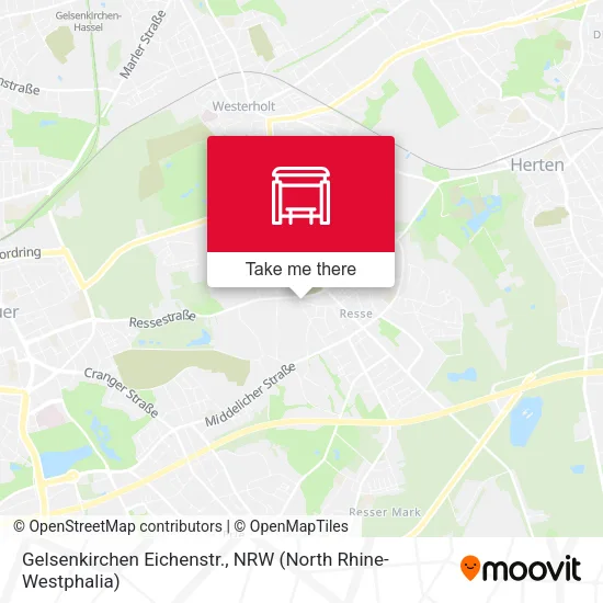 Карта Gelsenkirchen Eichenstr.