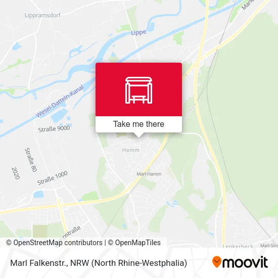 Карта Marl Falkenstr.