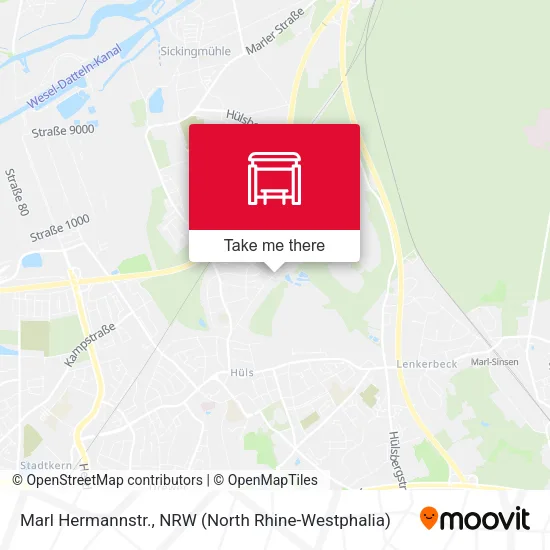 Карта Marl Hermannstr.